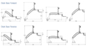 Altissimo Sit-Stand Workstation – Movement Diagrams