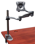Concerto Extended Reach Pole Mount Monitor Arm - Multi-Joint Articulation