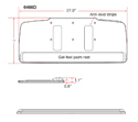 Click to enlarge HDPE Keyboard Tray - Specs
