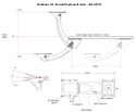 Ovation Sit-Stand Keyboard Arm - dimensions