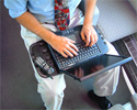 Laptop Desk 2.0: on lap in use