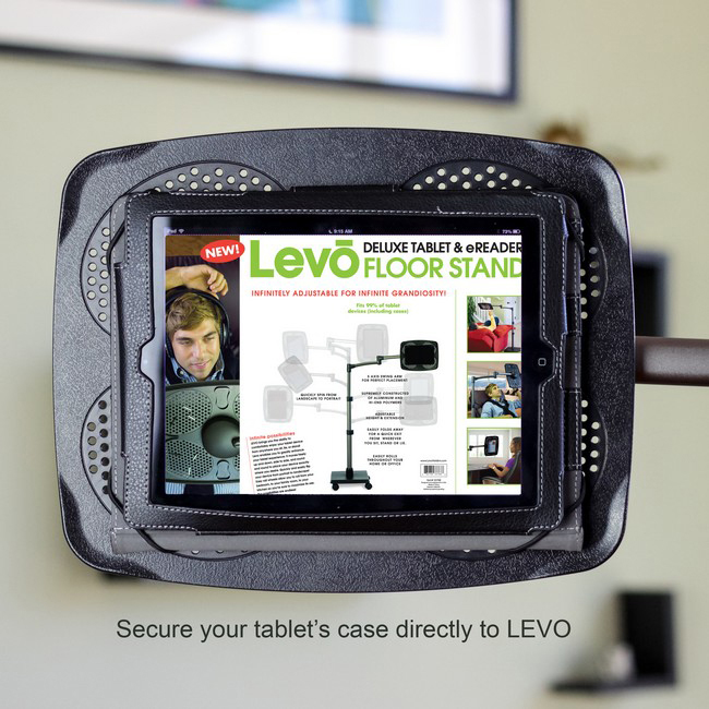 LEVO G2 Deluxe Floor Stand for iPads, Tablets and eReaders with Power