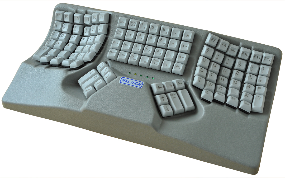 Dual Handed Maltron L90 Ergonomic 3D Keyboard by Maltron Keyboards :  ErgoCanada - Detailed Specification Page
