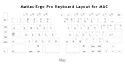 Matias Ergo Pro Low Force Keyboard - Key Layout for PC