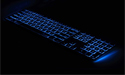 Matias RGB Backlit Wired Aluminum Keyboard - Blue Backlighting