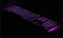 Matias RGB Backlit Wired Aluminum Keyboard - Purple Backlighting