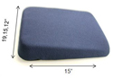 Click to enlarge Sacroease Memory Foam Tapered Seat Support - available in 3 widths