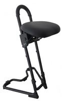 Mey Chair Systems STEYBIL Sit-Stand Stool - Leatherette Over Polyurethane Seat (11149)