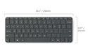 Microsoft Wedge Mobile Keyboard - Dimensions