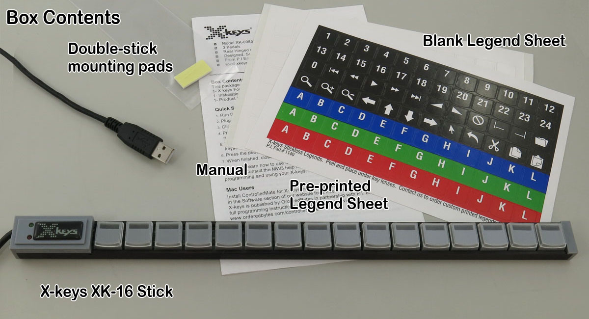 X-keys Stick by PI Engineering : ErgoCanada - Detailed