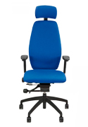 Positiv Plus High Back Executive Chair with Headrest - Front View
