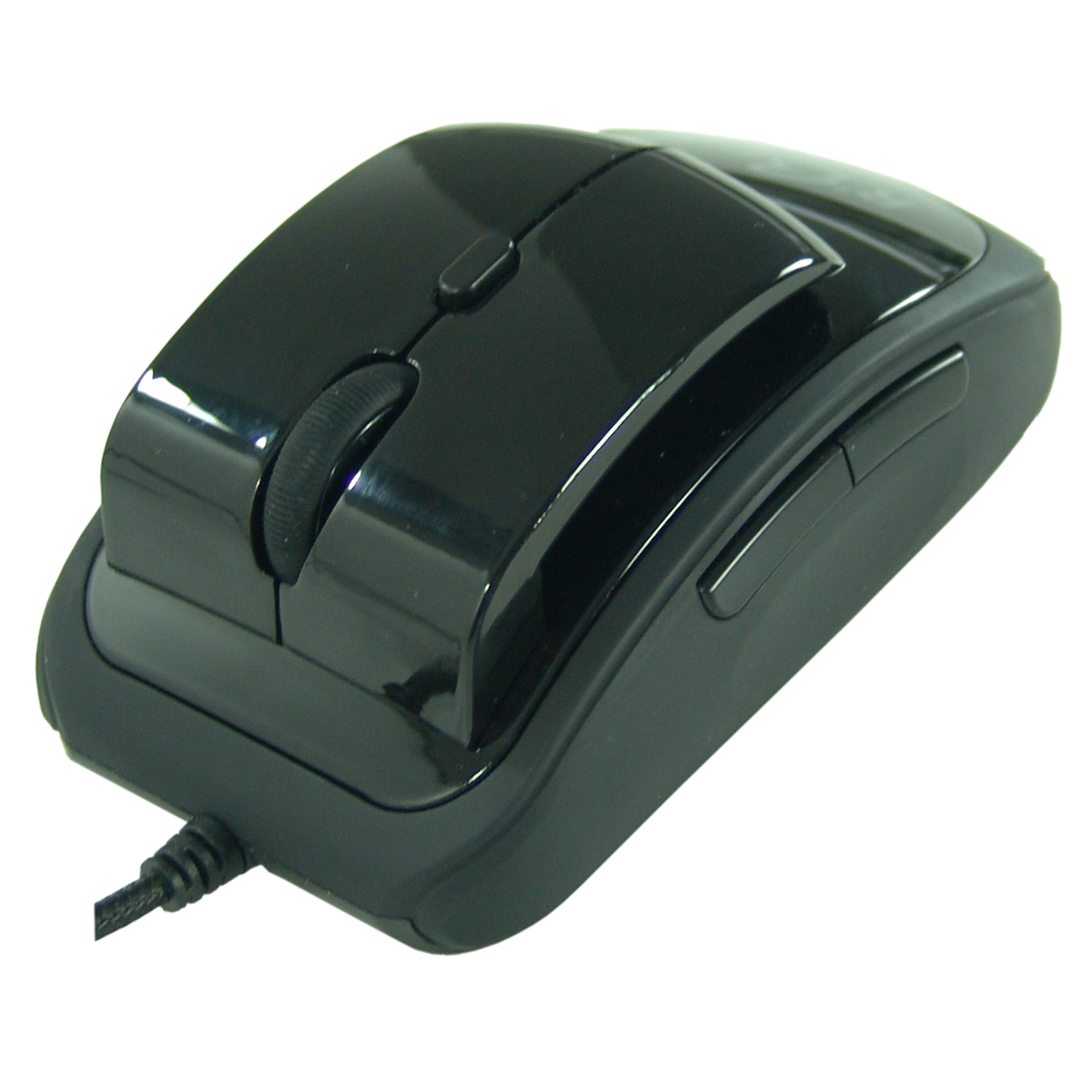 Quadraclicks RBT Rebel Real 1.112 Finger Resting Ergonomic Mouse Wired,  Black 