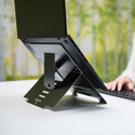 R-Go Riser Flexible Laptop Stand - In Use