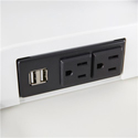 Dual AC Outlets and USB Charging Ports