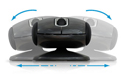 ErgoMotion Laser Mouse - side view, level