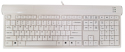Scissor-Switch Full Size Keyboard with USB Hub - White