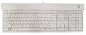 Click to enlarge Scissor-Switch Full Size Keyboard with USB Hub - White