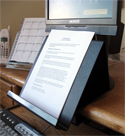 Slide-On Desktop Document Holder - inline with monitor