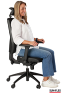 Sunflex OfficeChair HB - Upright Posture