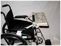 Click to enlarge The WorkComfort Tray: attached to wheelchair