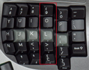 Vertical Key Layout